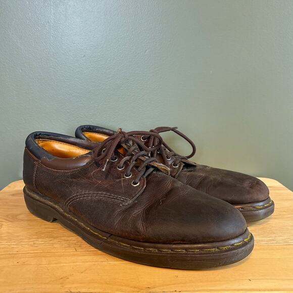 Dr. Martens 11849 Brown Leather Oxford Shoes Size 12 Men's - Picture 1 of 8